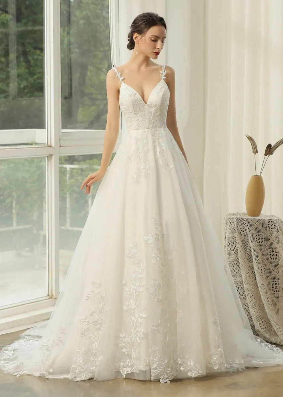 Freda Ivory Wedding Gown with Cut Out Back Express NZ wide