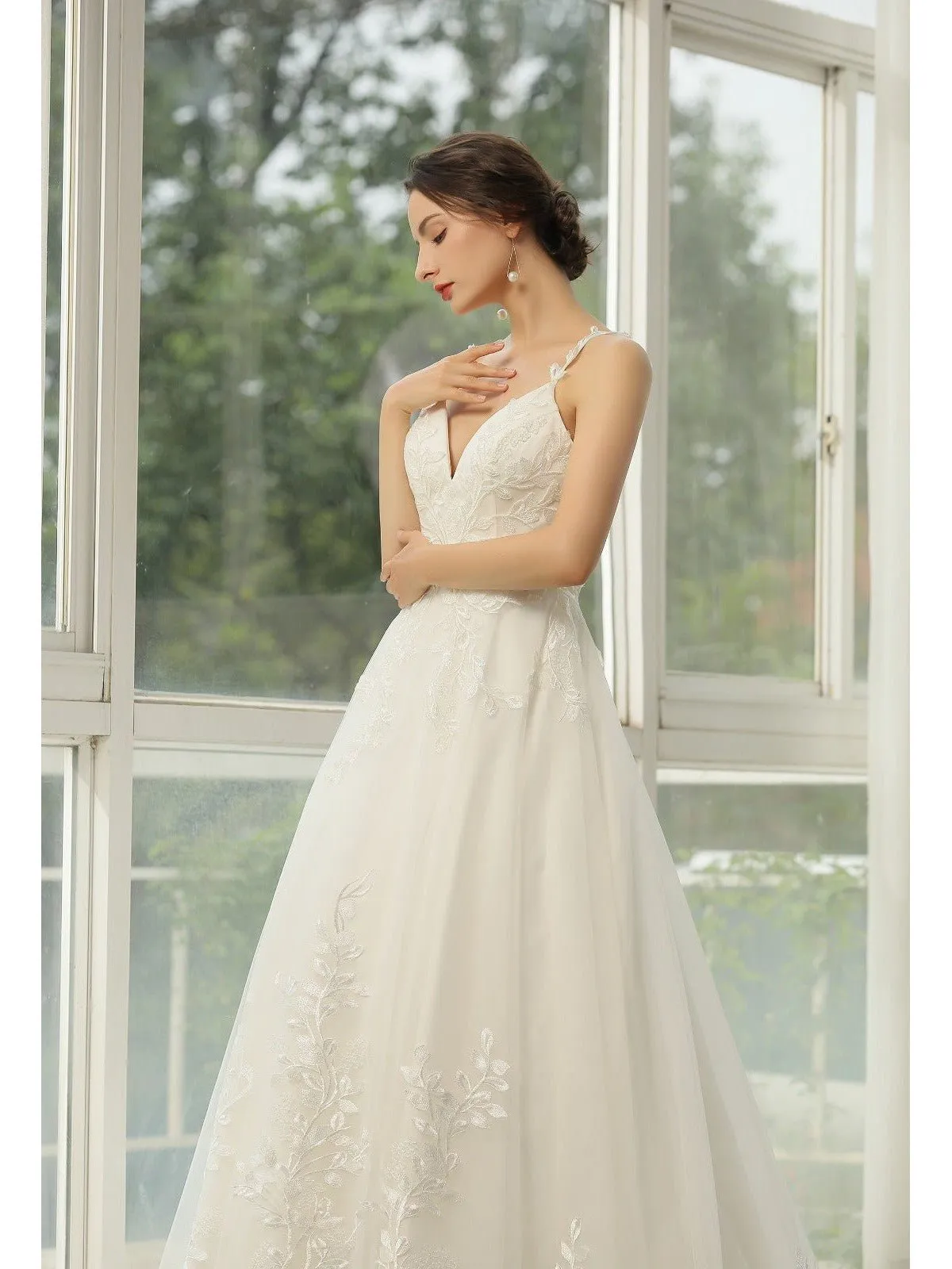 Freda Ivory Wedding Gown with Cut Out Back Express NZ wide