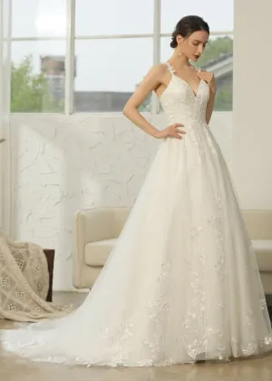 Freda Ivory Wedding Gown with Cut Out Back Express NZ wide