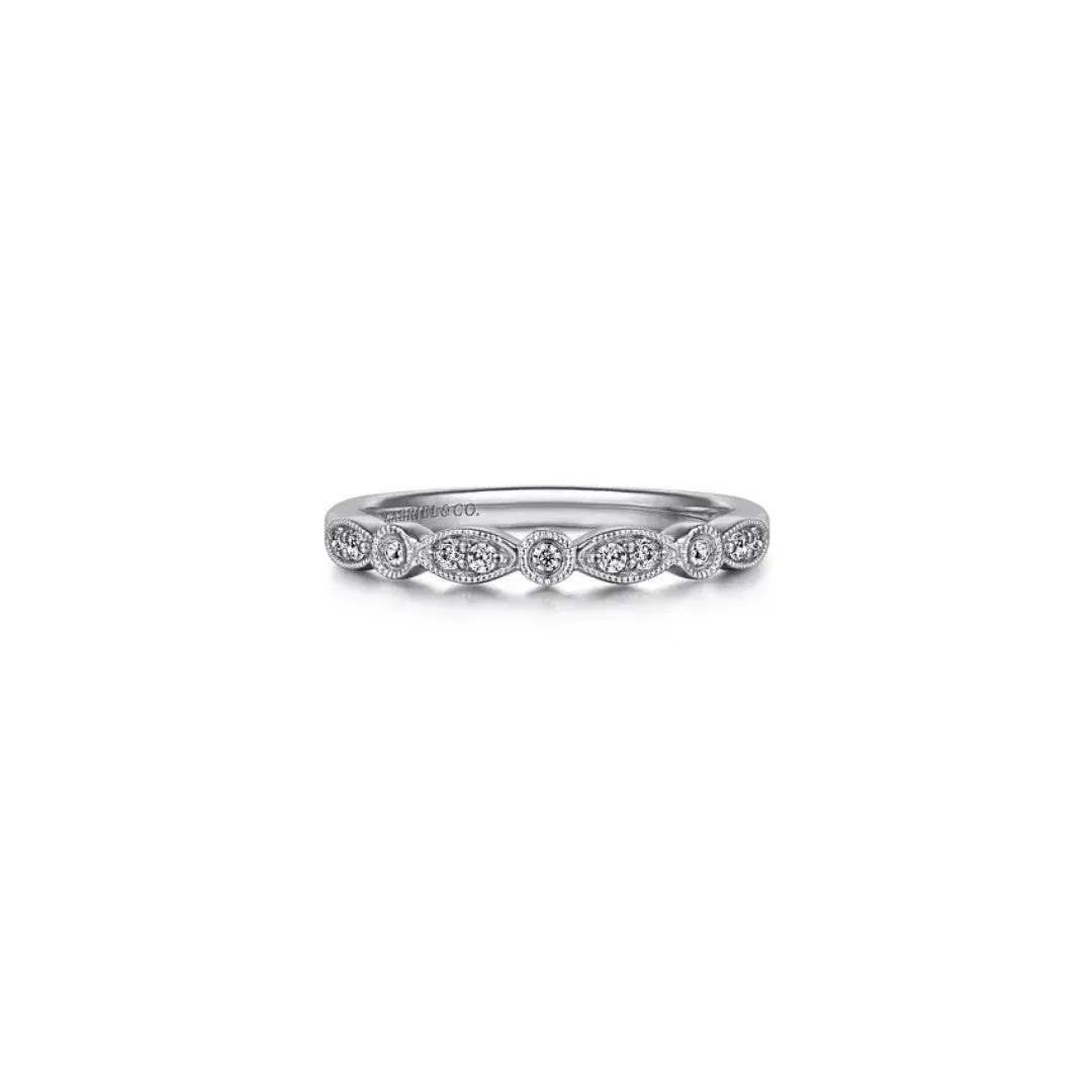 Gabriel & Co. Diamond Stackable Ladies Ring