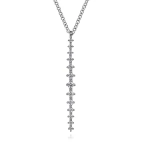 Gabriel & Co. Long Vertical Diamond Drop Necklace