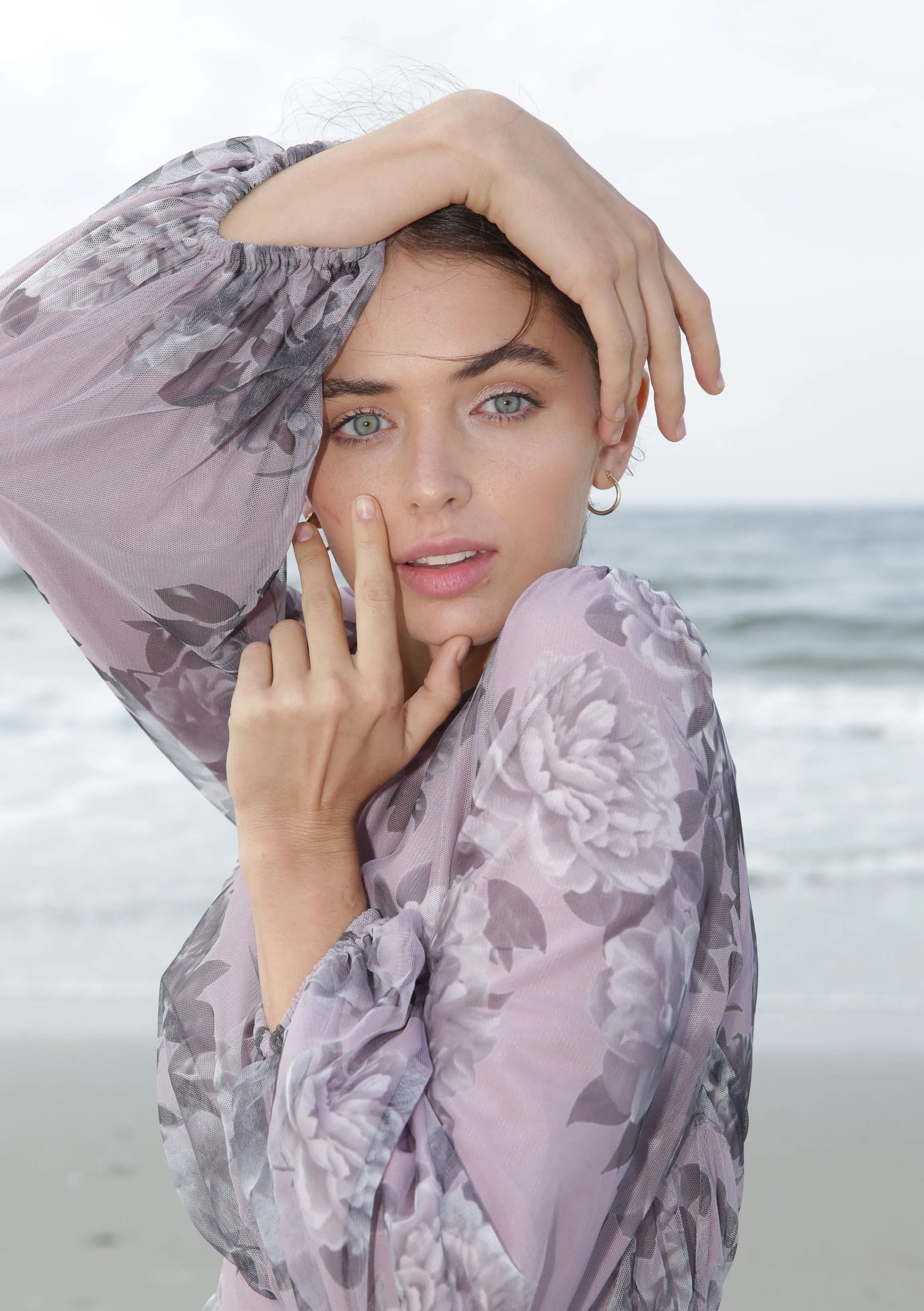 Gabrielle • Printed Tulle Gown