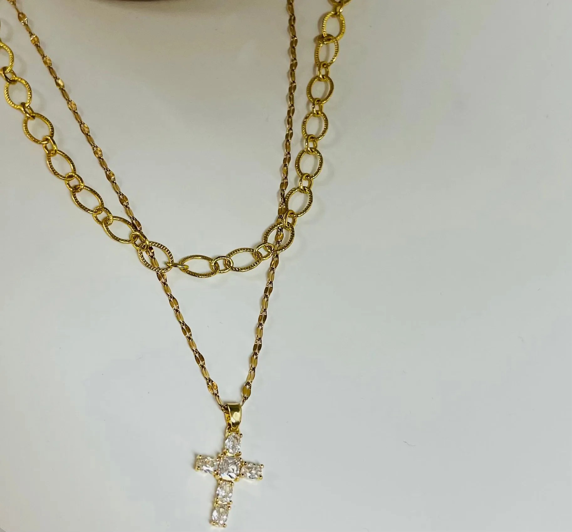 Gold Cross Necklace