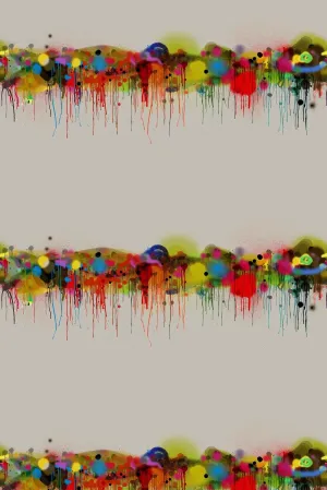 graffiti horizon velvet fabric