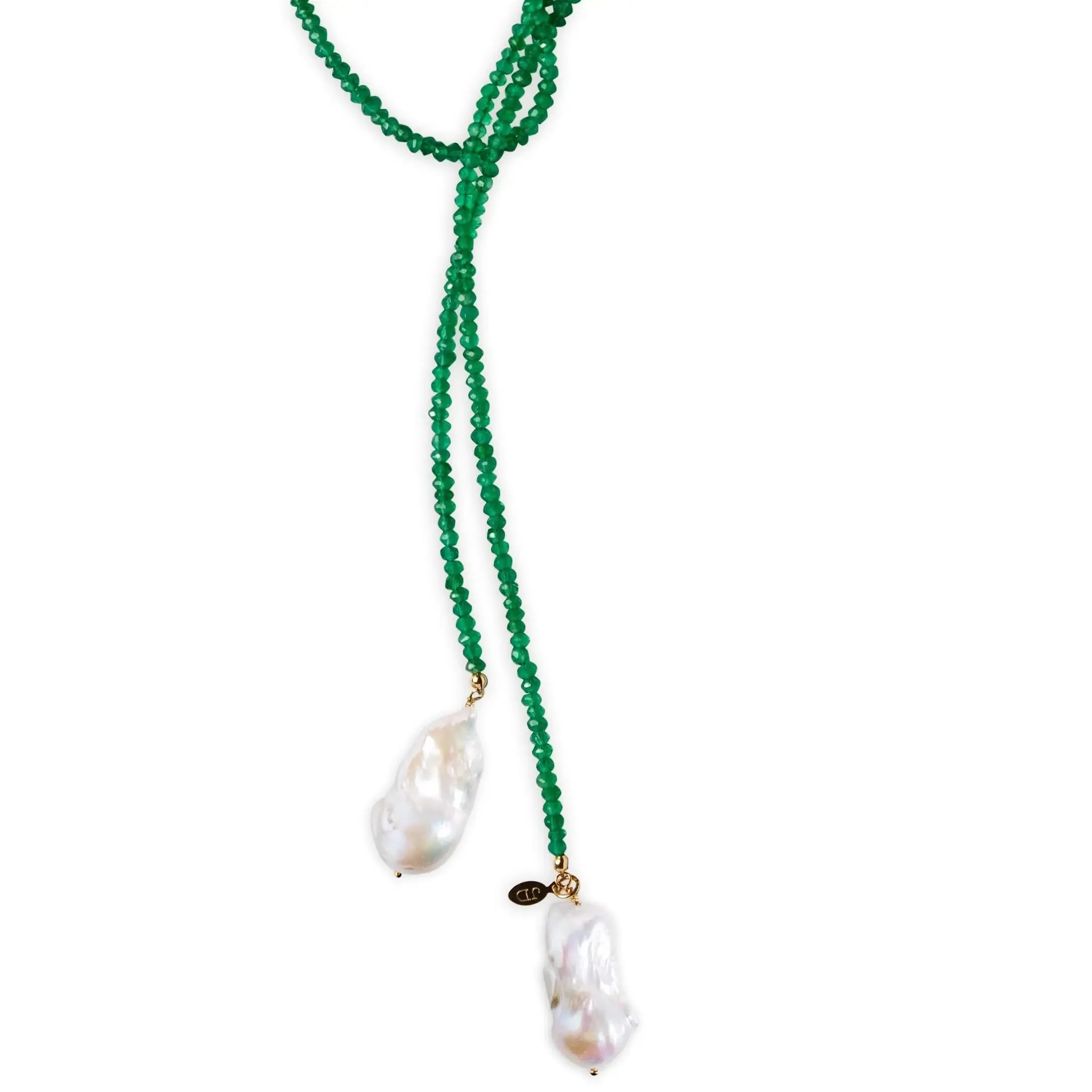 Green Onyx Classic Gemstone Lariat