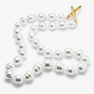 Hunter Necklace with South Sea Baroque Pearls in 20K Peach Gold- 20''