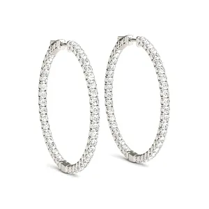 Inside-Out 2.00 ctw Diamond Hoop Earrings