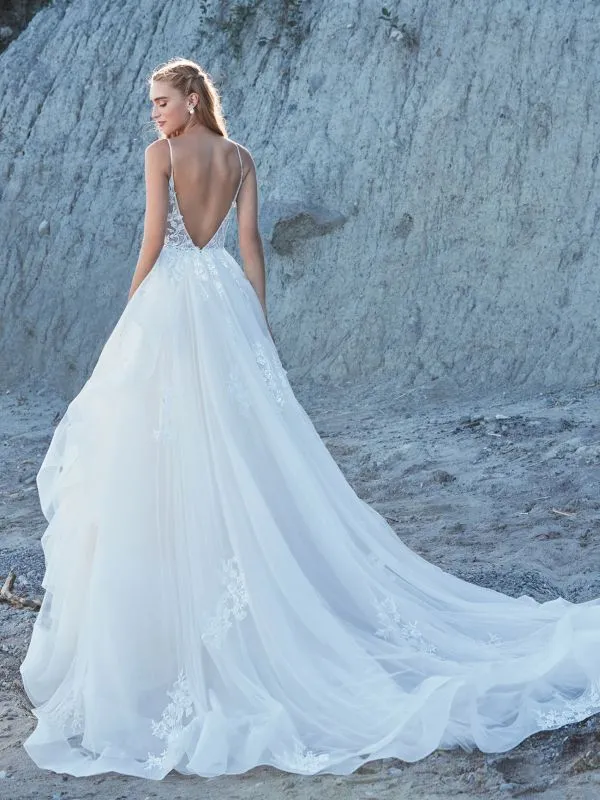 L'amour Size 6 LA21115 Rosa Ivory/Ivory Gown