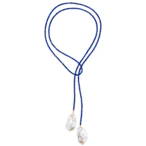 Lapis Classic Gemstone Lariat