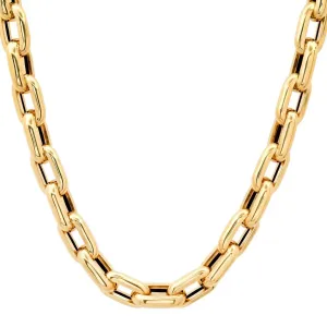 LARGE 14K GOLD RECTANGULAR LINK TINA CHAIN