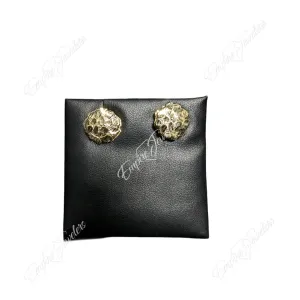 Large Round Nugget Earrings