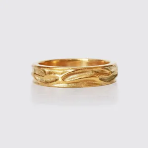 Liquid Ring in 18K Gold, 5mm