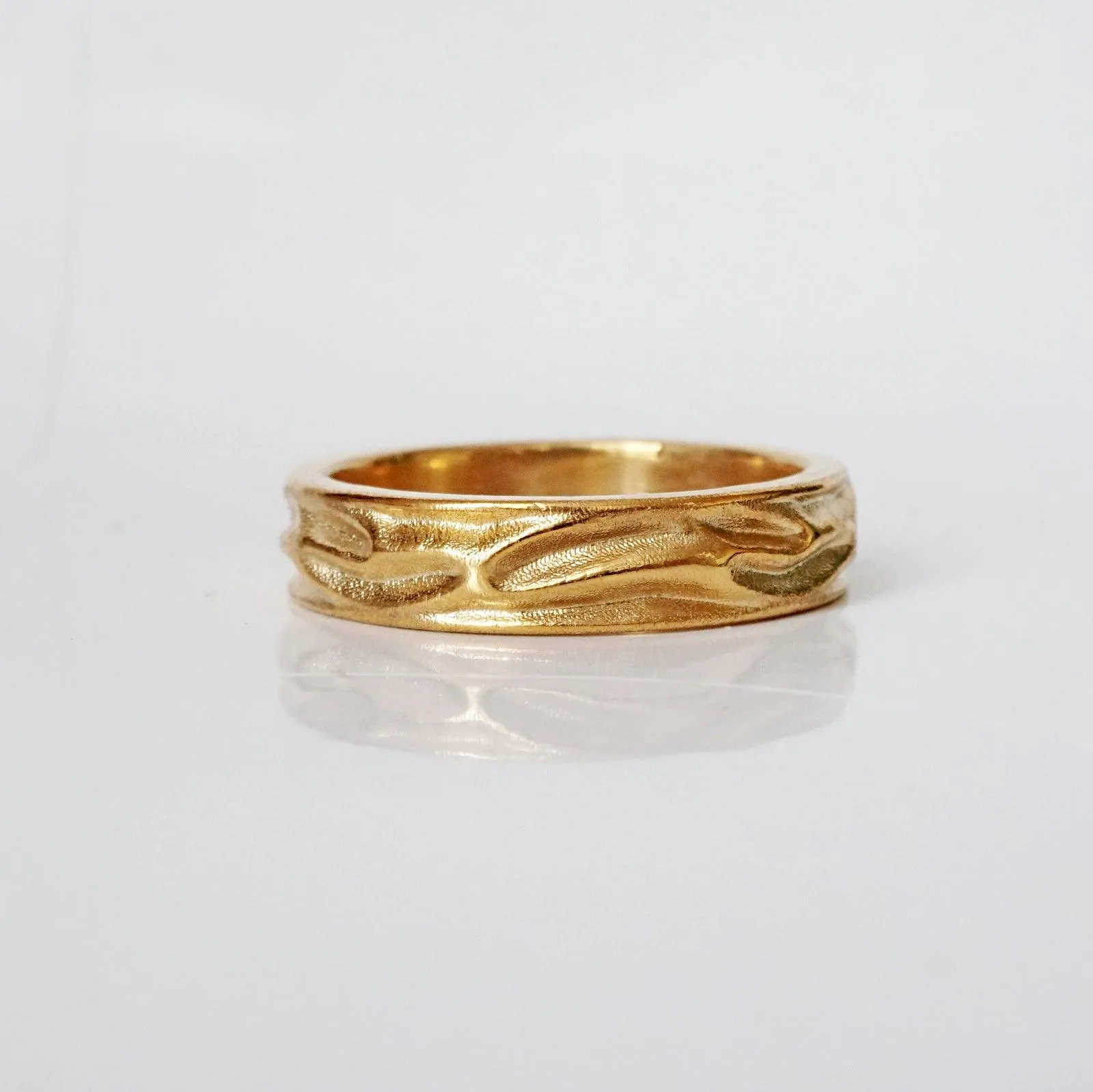 Liquid Ring in 18K Gold, 5mm