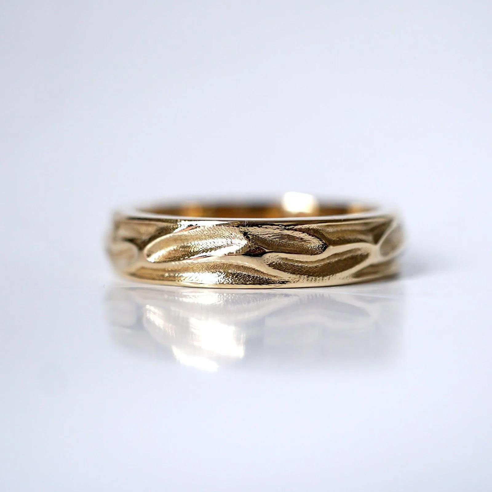 Liquid Ring in 18K Gold, 5mm