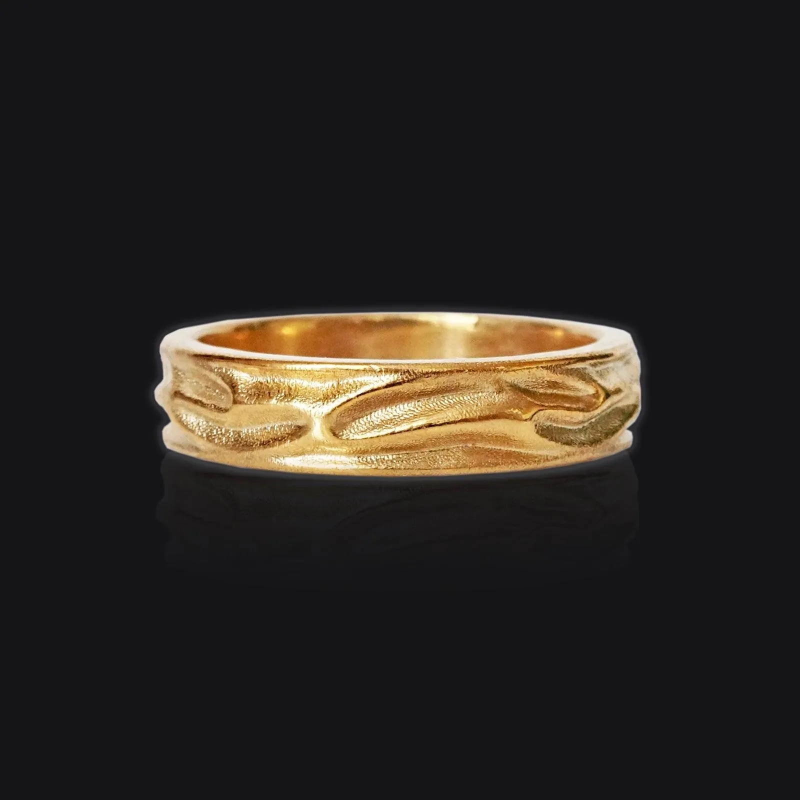 Liquid Ring in 18K Gold, 5mm