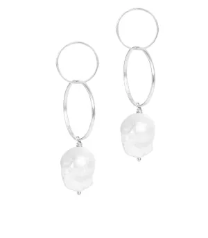 Lost Sea Infinity Earrings Silver