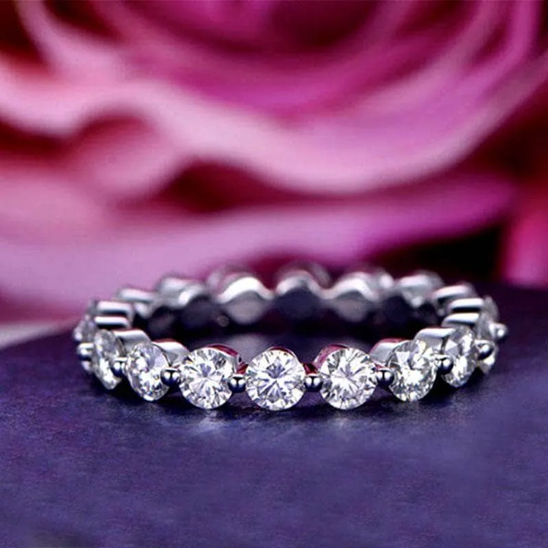Luxurious Halo Cushion Cut 3PC Wedding Ring Set