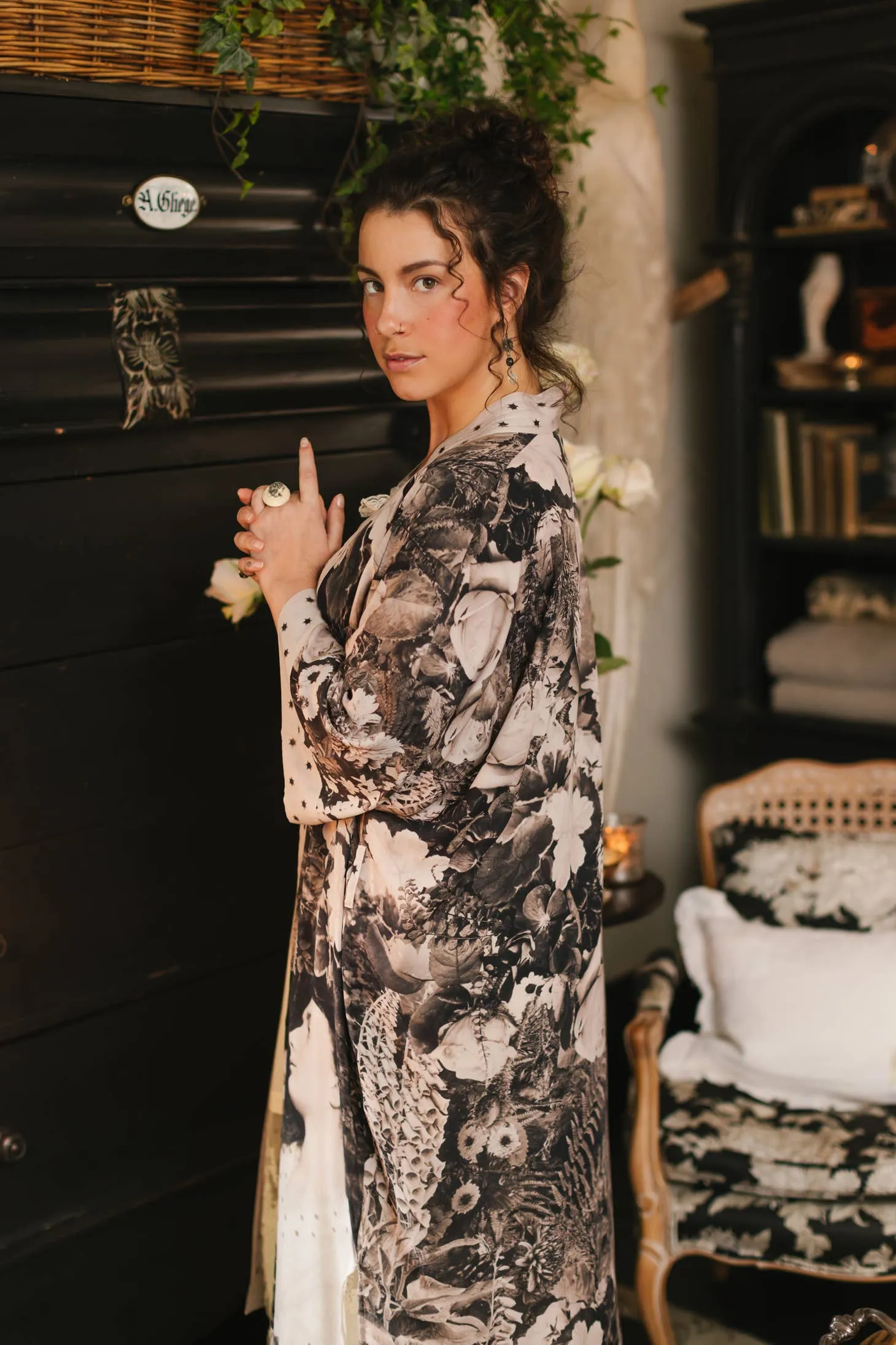 Luxury Art Duster Kimono Robe, multiple styles