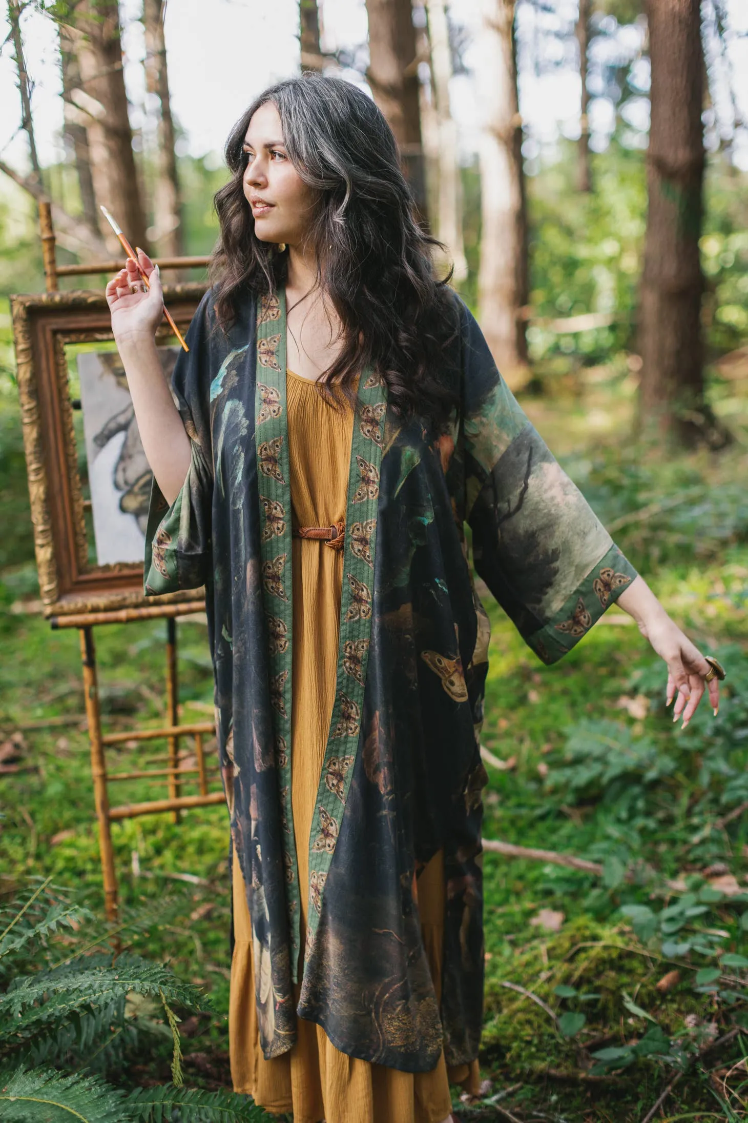 Luxury Art Duster Kimono Robe, multiple styles