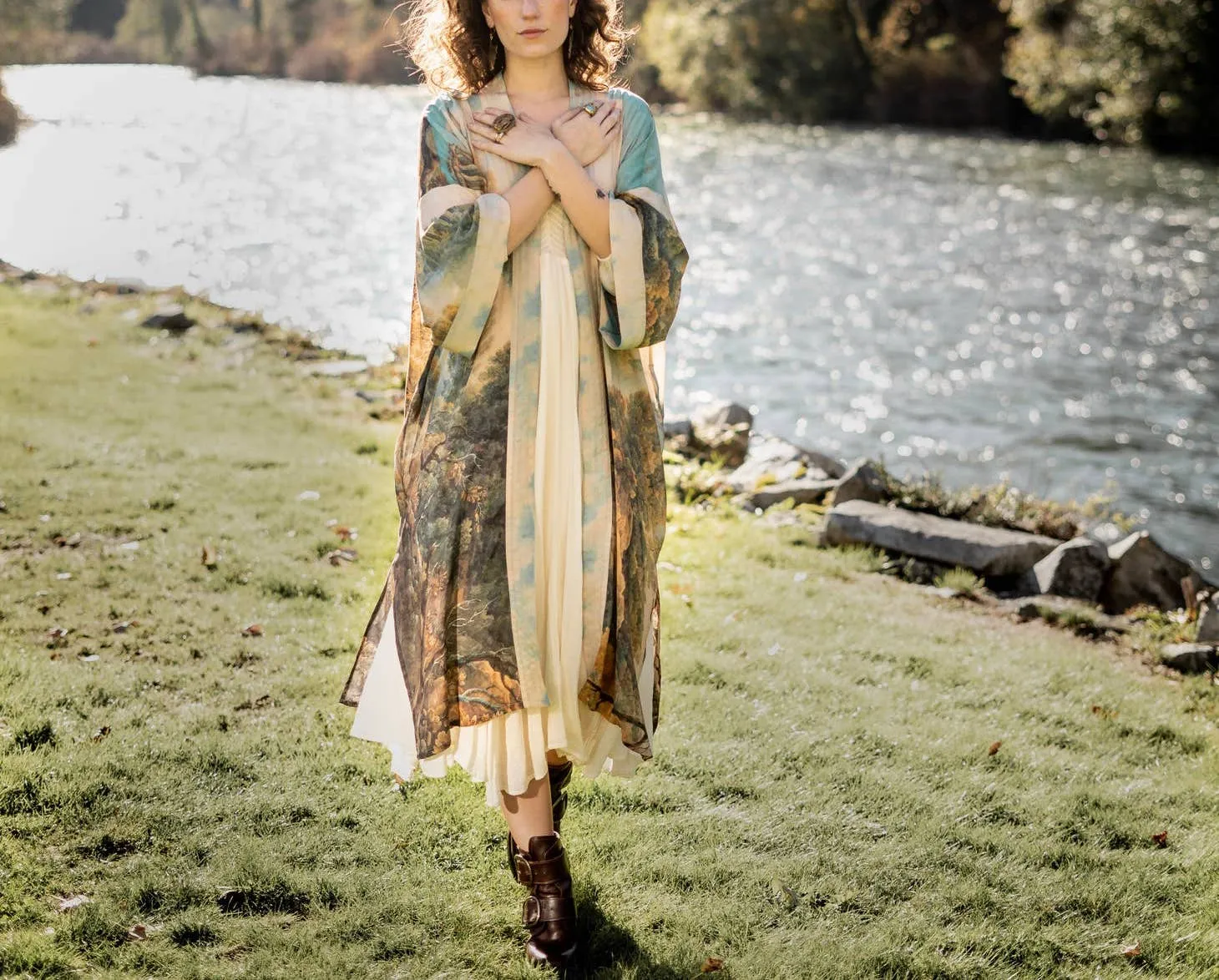 Luxury Art Duster Kimono Robe, multiple styles