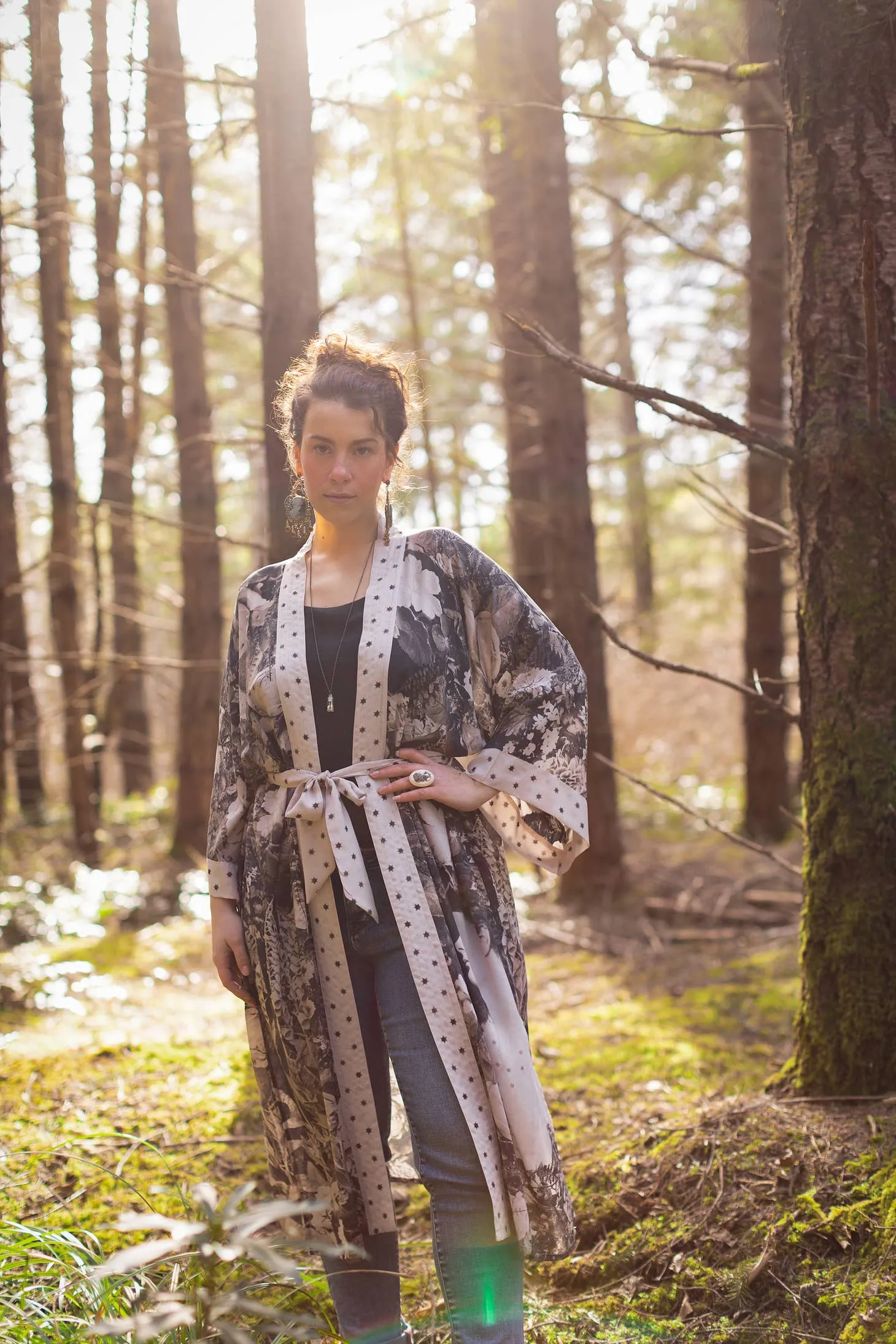 Luxury Art Duster Kimono Robe, multiple styles
