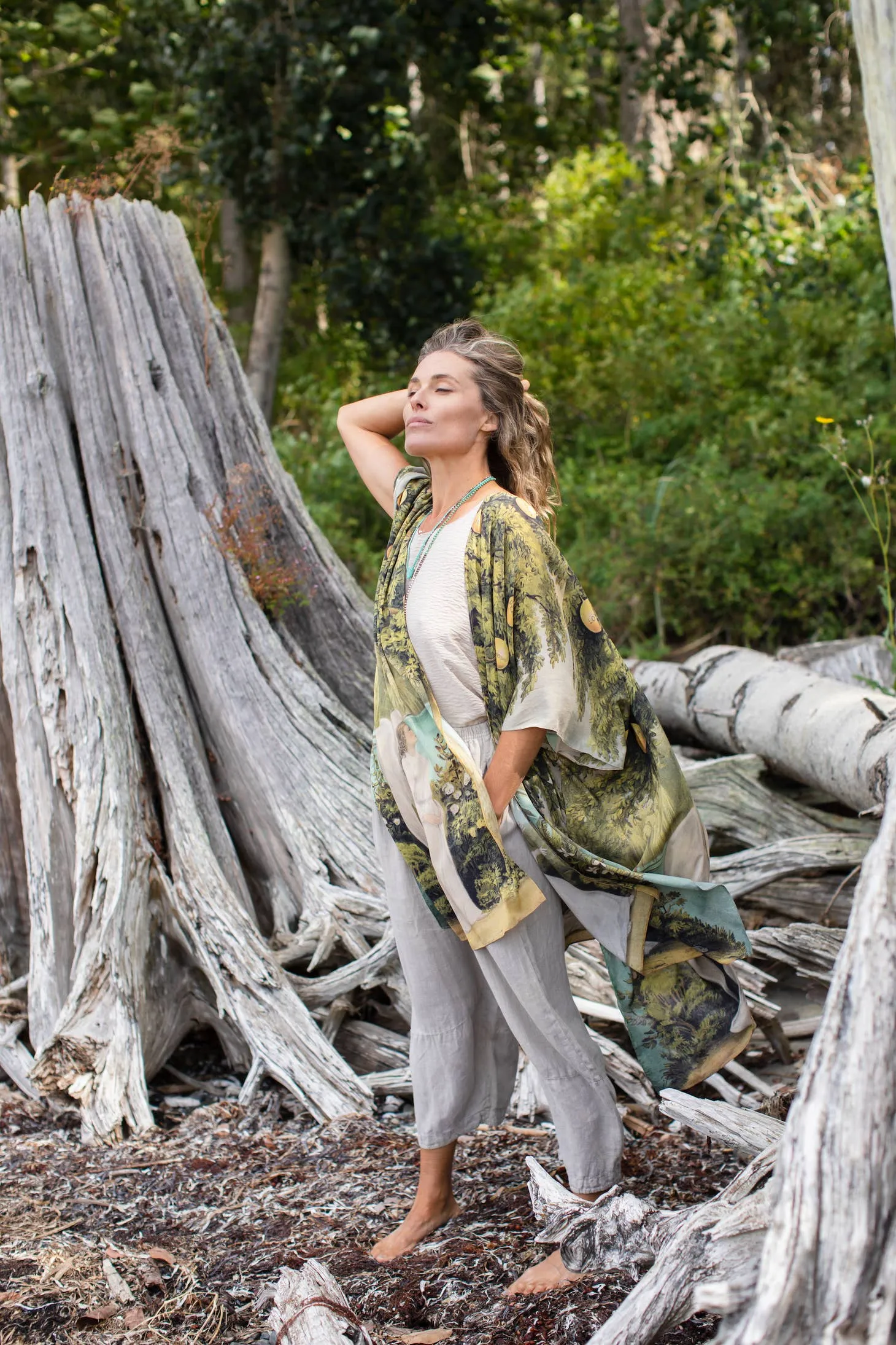 Luxury Art Duster Kimono Robe, multiple styles
