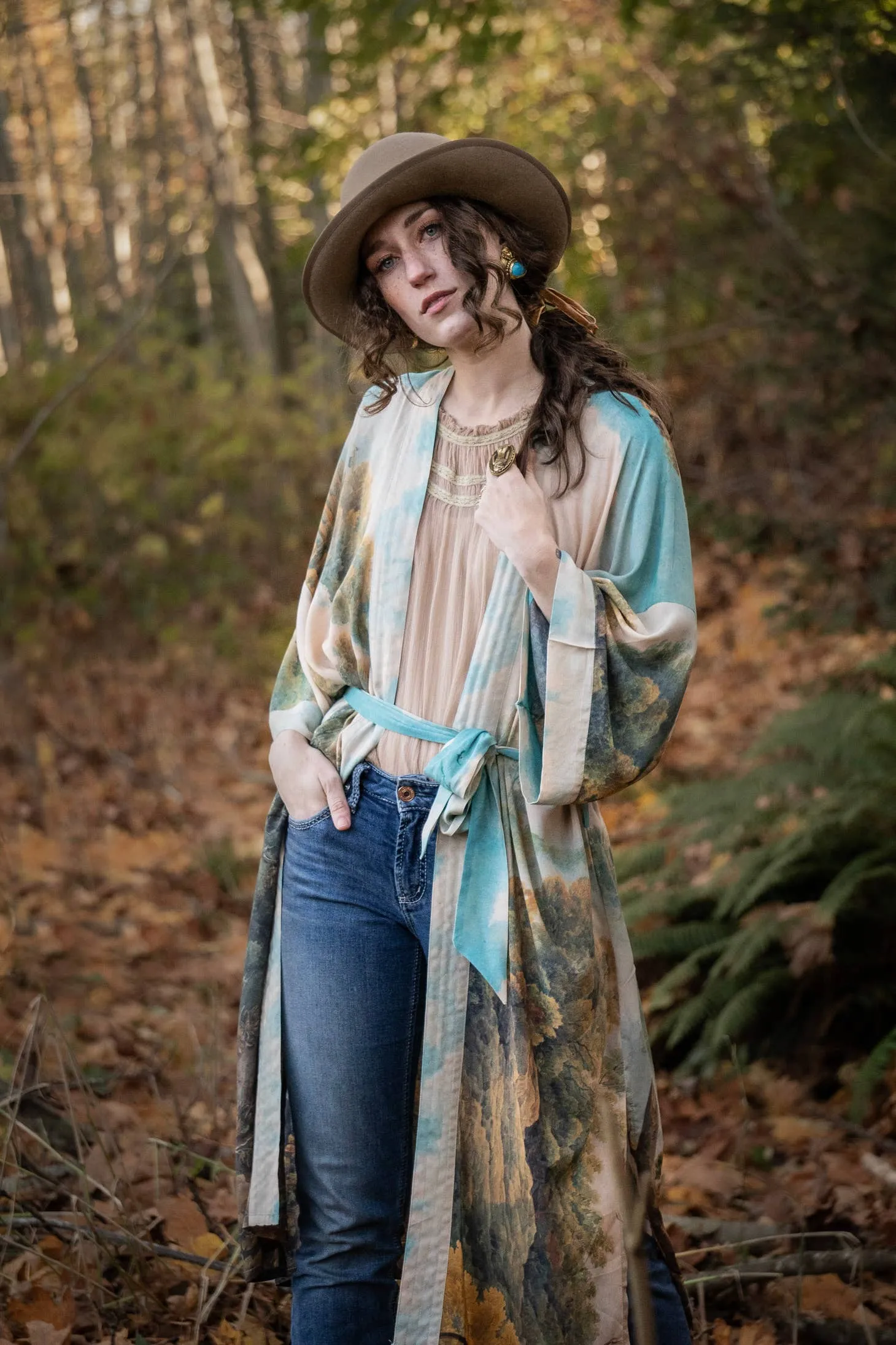 Luxury Art Duster Kimono Robe, multiple styles