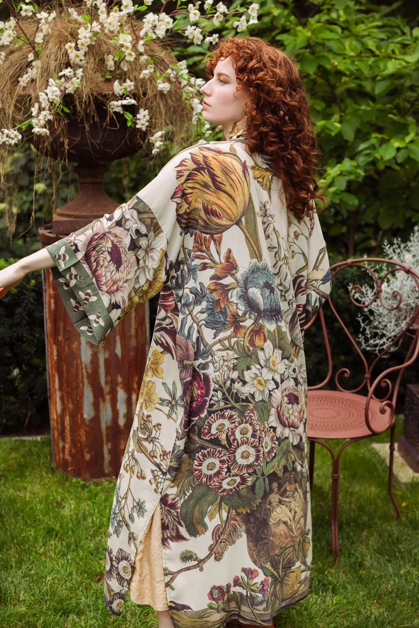 Luxury Art Duster Kimono Robe, multiple styles