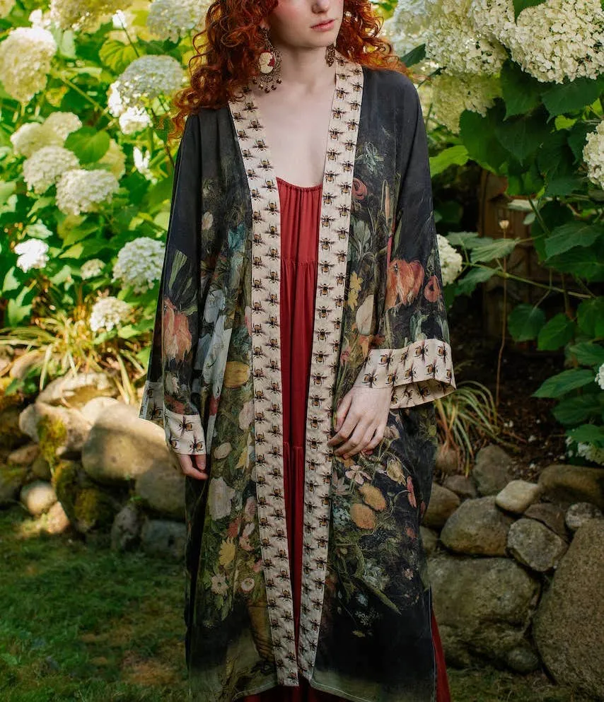 Luxury Art Duster Kimono Robe, multiple styles
