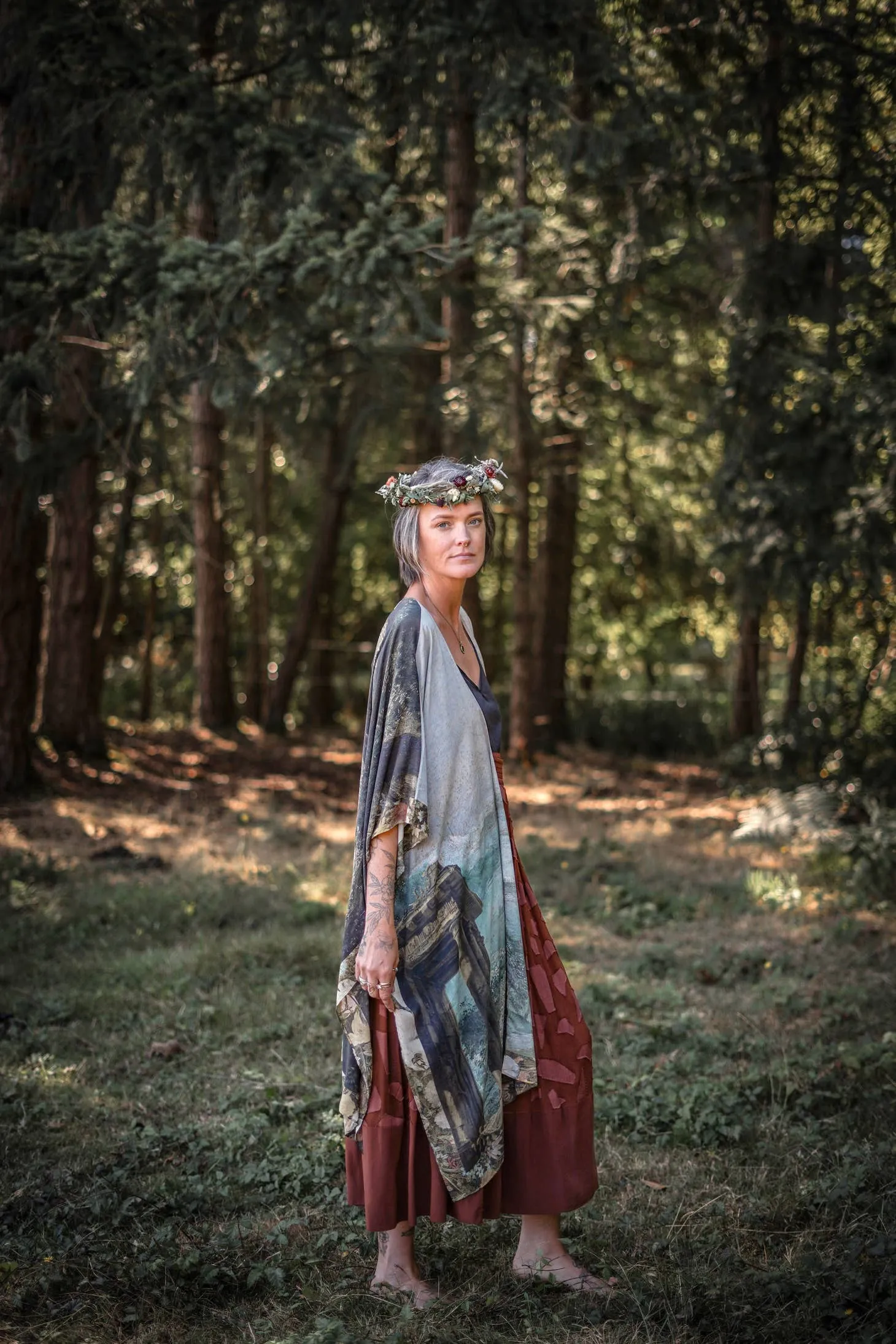 Luxury Art Duster Kimono Robe, multiple styles
