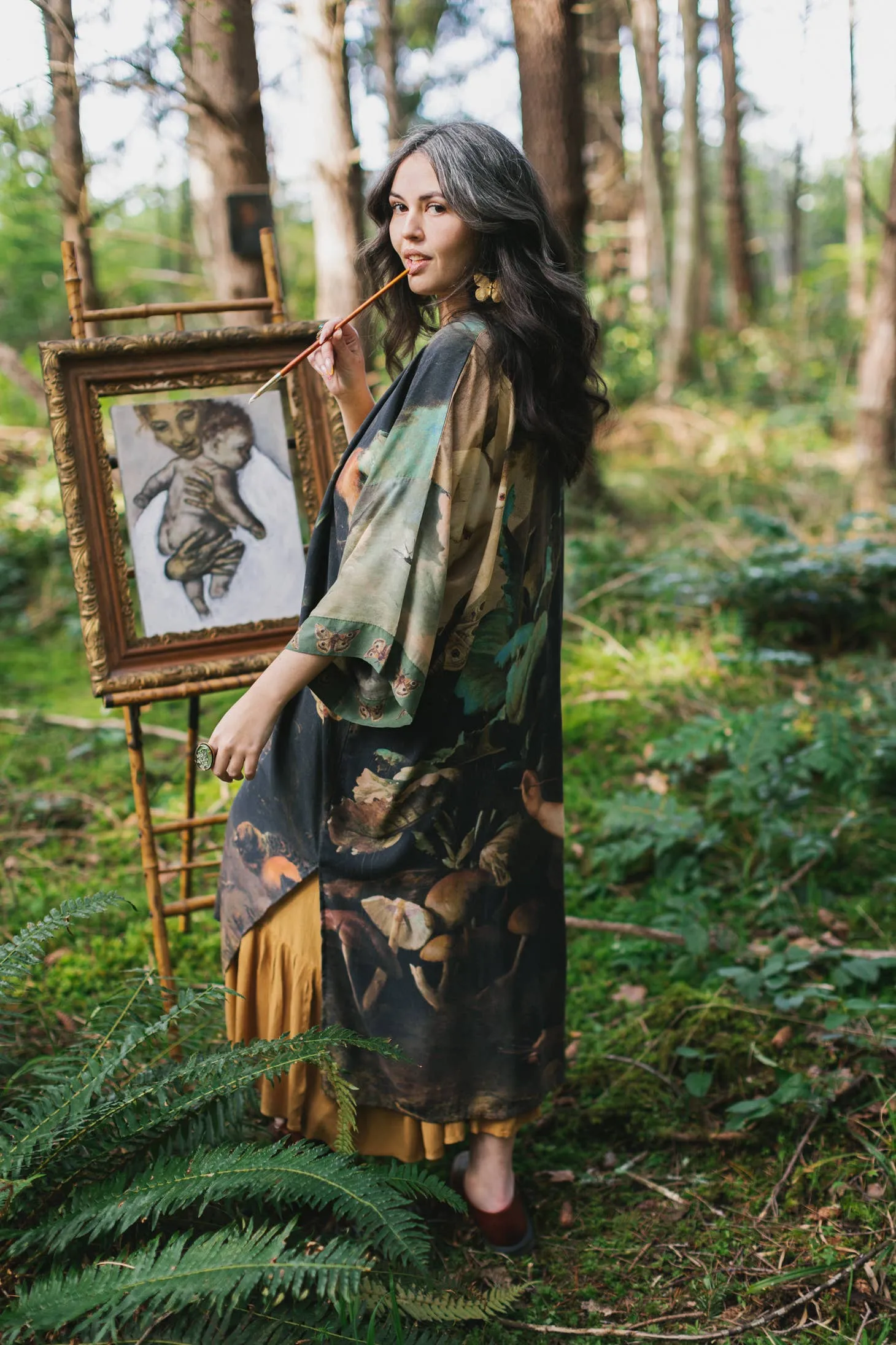 Luxury Art Duster Kimono Robe, multiple styles