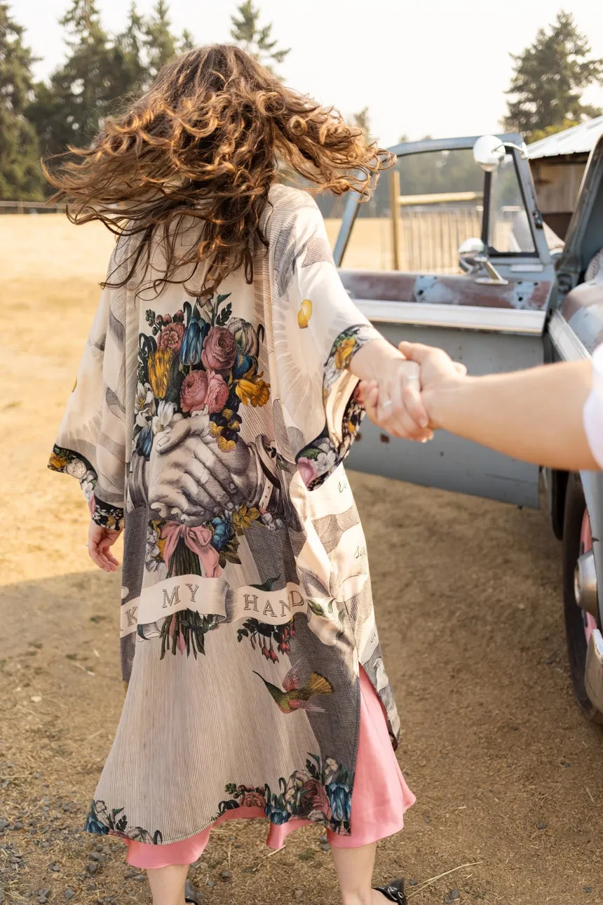 Luxury Art Duster Kimono Robe, multiple styles