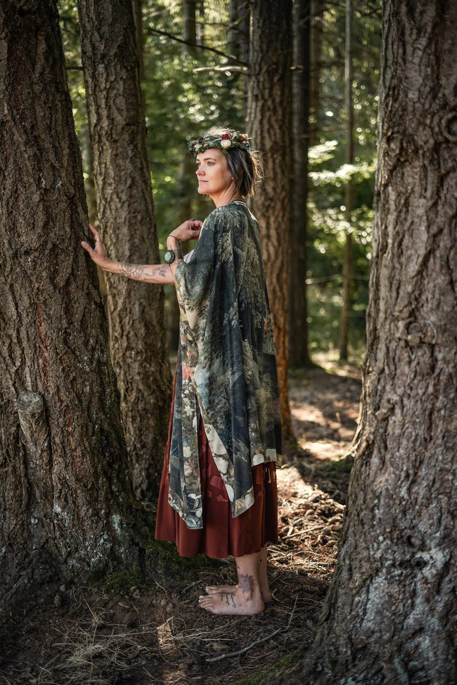 Luxury Art Duster Kimono Robe, multiple styles