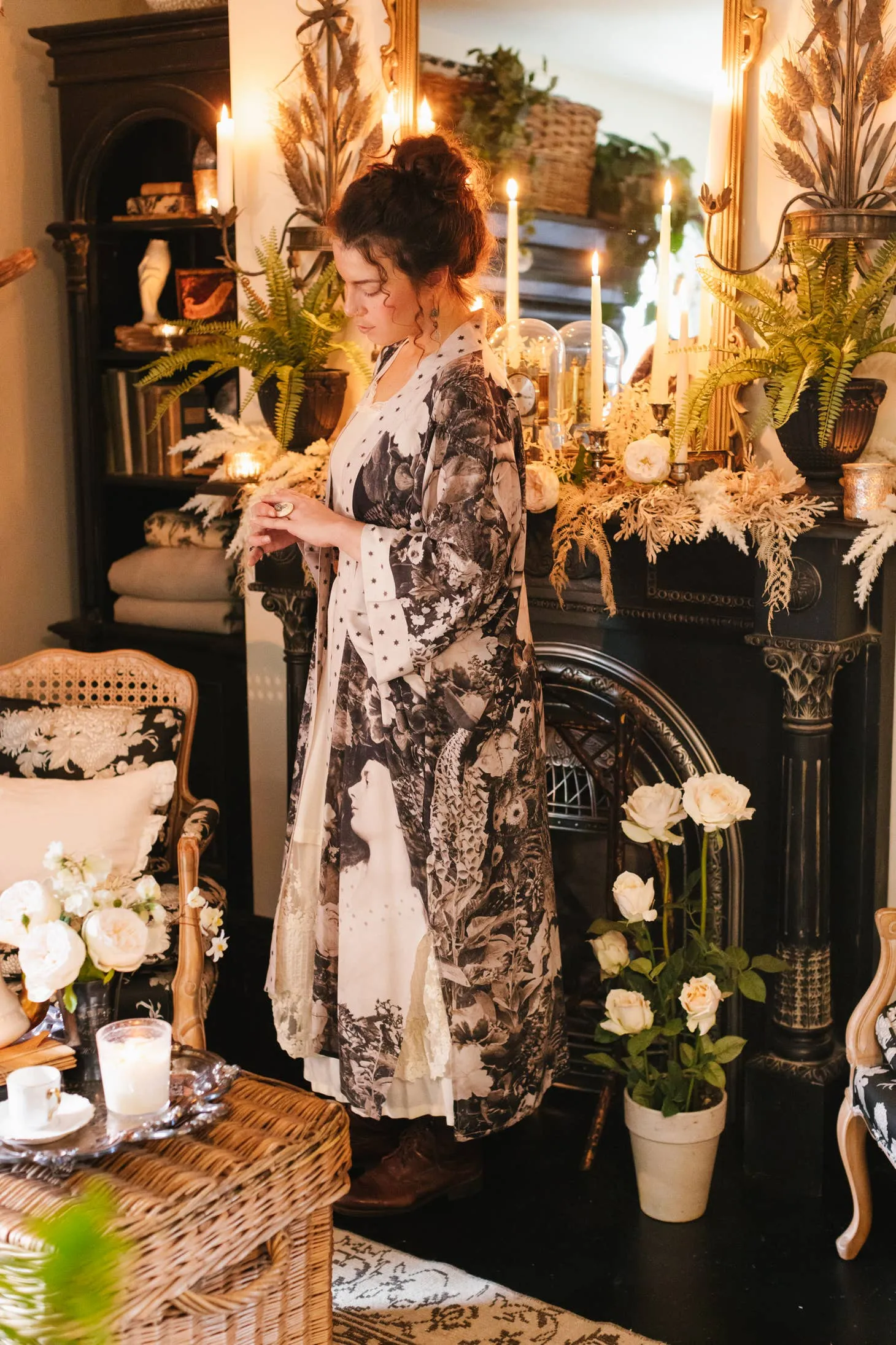 Luxury Art Duster Kimono Robe, multiple styles