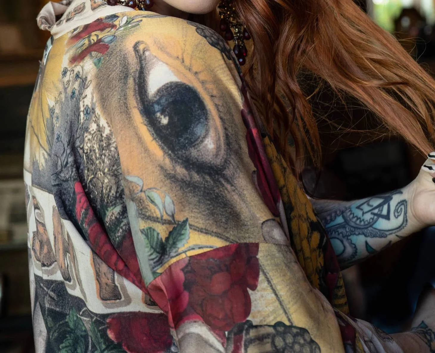 Luxury Art Duster Kimono Robe, multiple styles