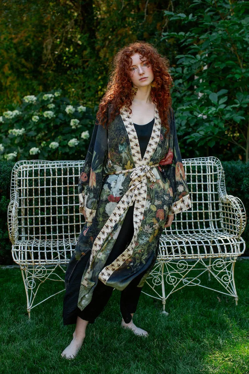Luxury Art Duster Kimono Robe, multiple styles