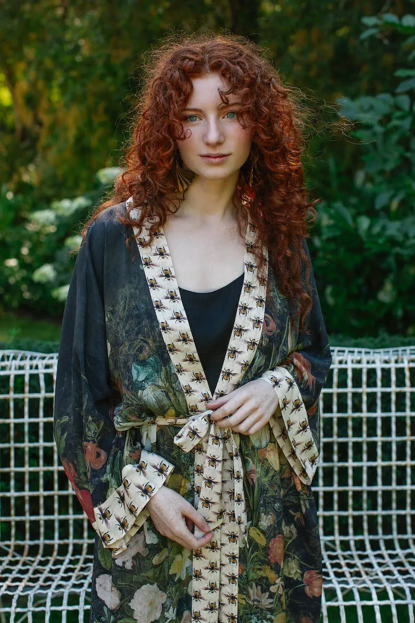 Luxury Art Duster Kimono Robe, multiple styles