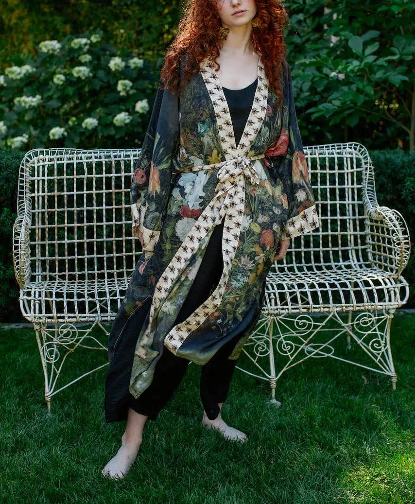 Luxury Art Duster Kimono Robe, multiple styles