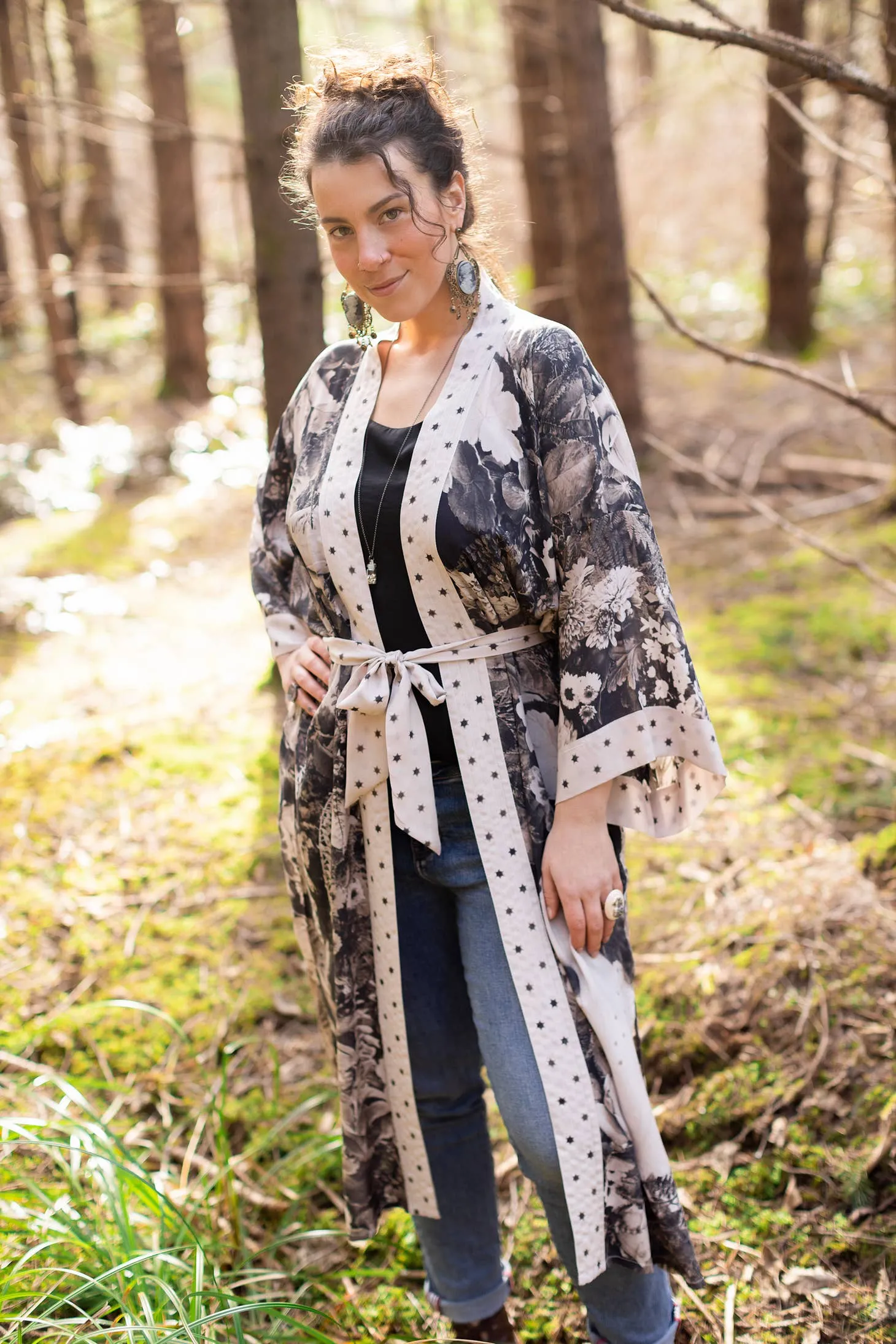 Luxury Art Duster Kimono Robe, multiple styles