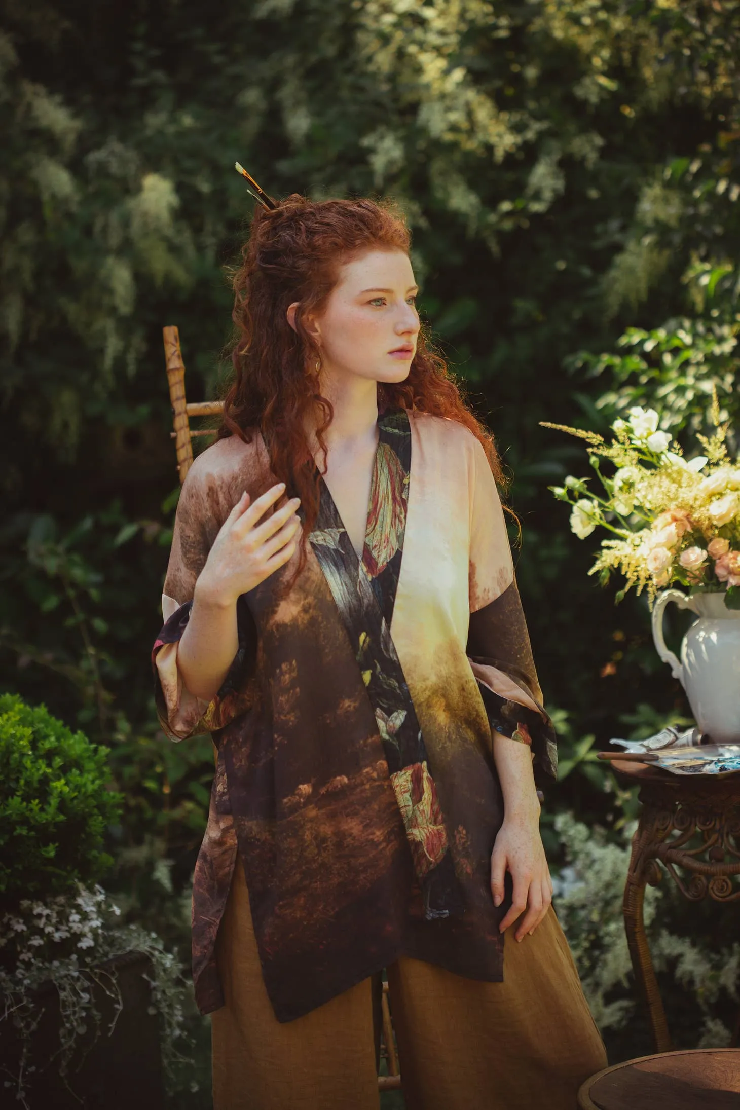 Luxury Art Duster Kimono Robe, multiple styles
