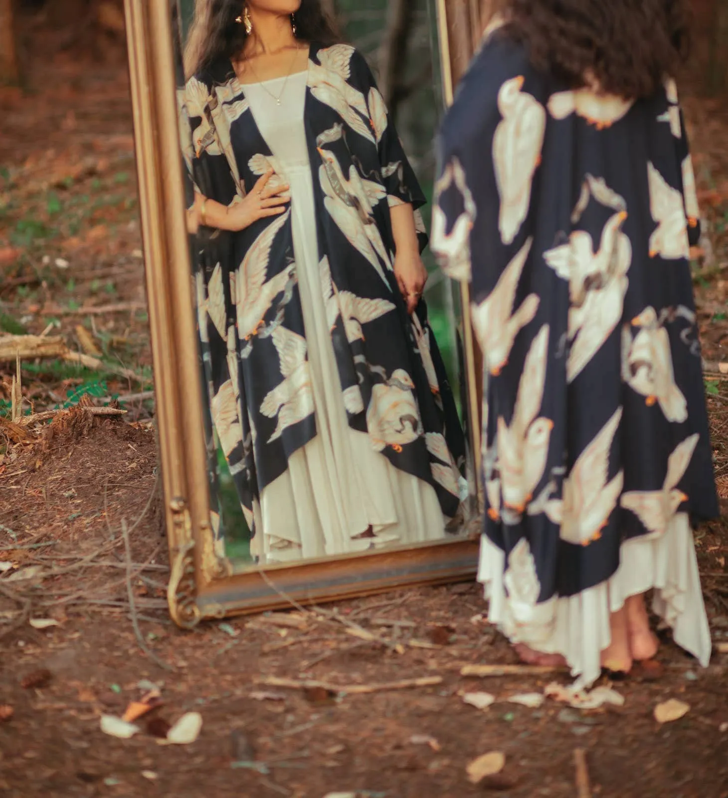 Luxury Art Duster Kimono Robe, multiple styles