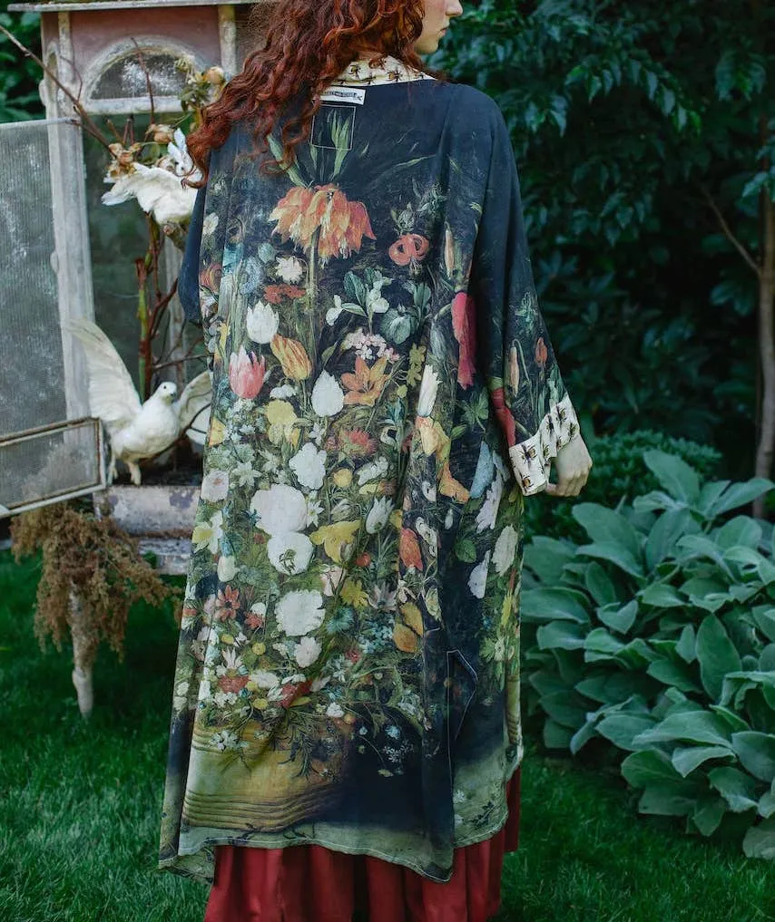 Luxury Art Duster Kimono Robe, multiple styles