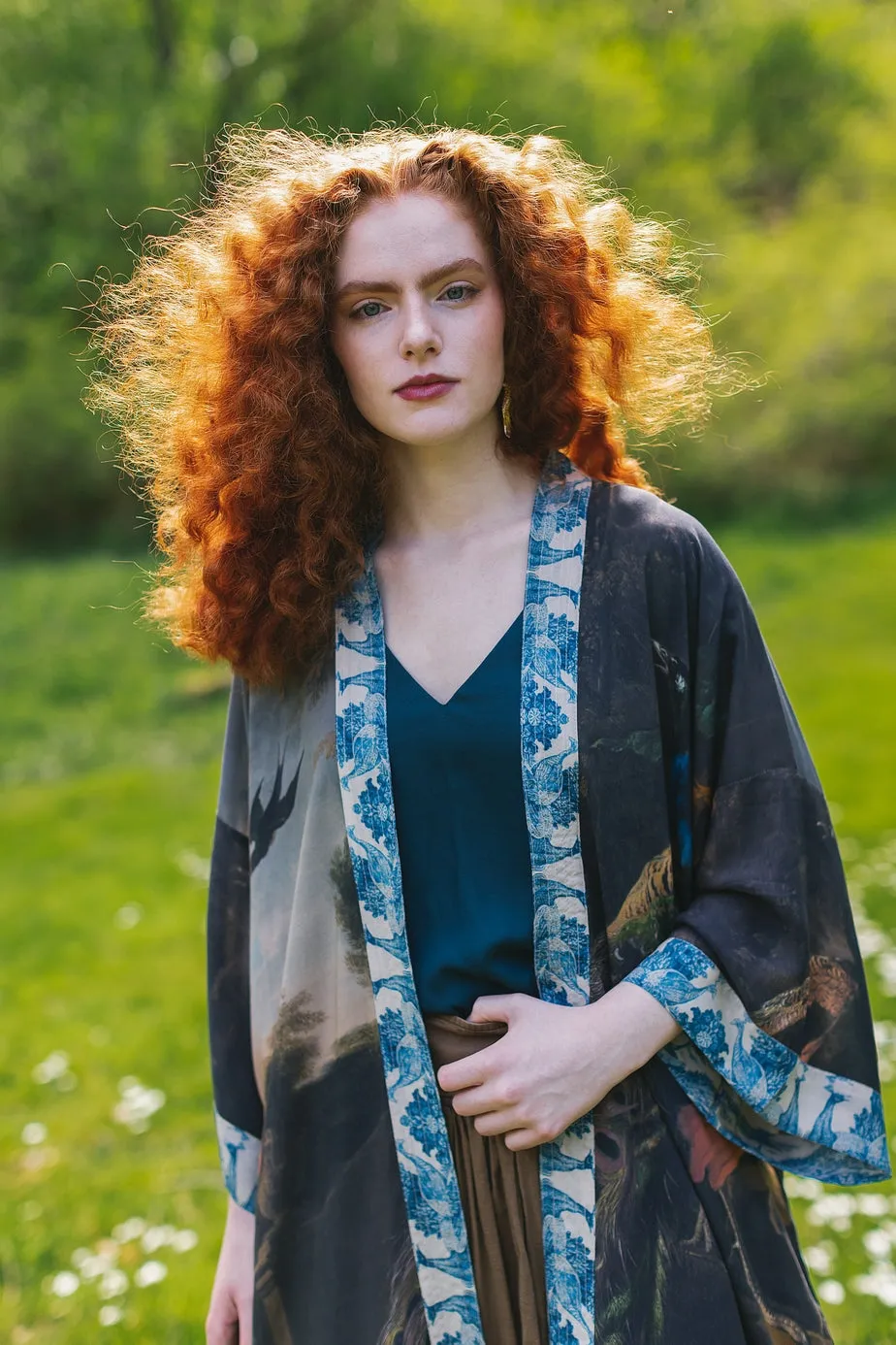 Luxury Art Duster Kimono Robe, multiple styles