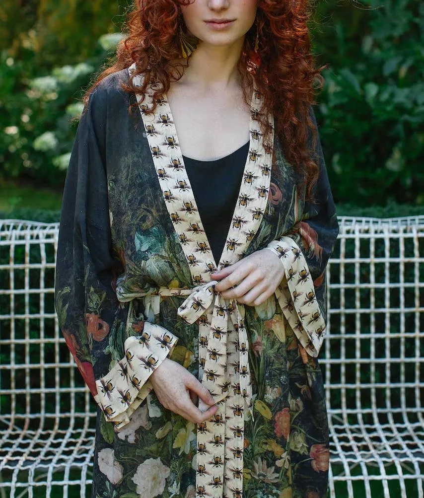 Luxury Art Duster Kimono Robe, multiple styles