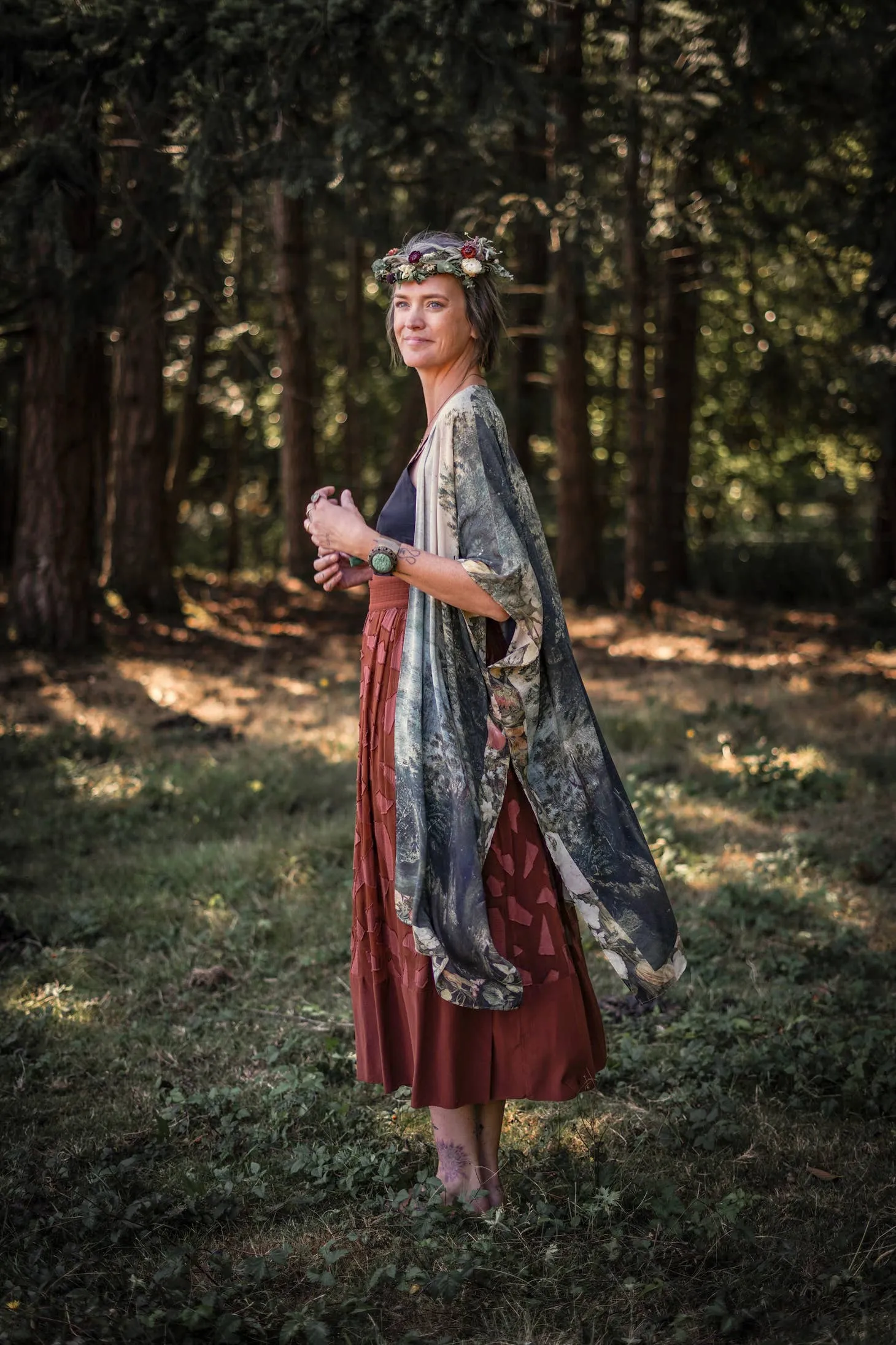 Luxury Art Duster Kimono Robe, multiple styles
