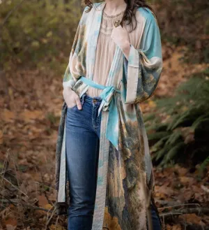 Luxury Art Duster Kimono Robe, multiple styles