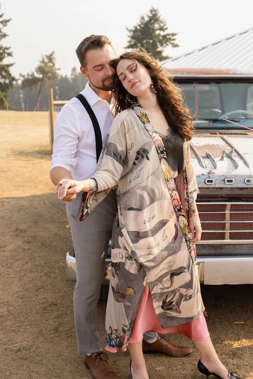 Luxury Art Duster Kimono Robe, multiple styles