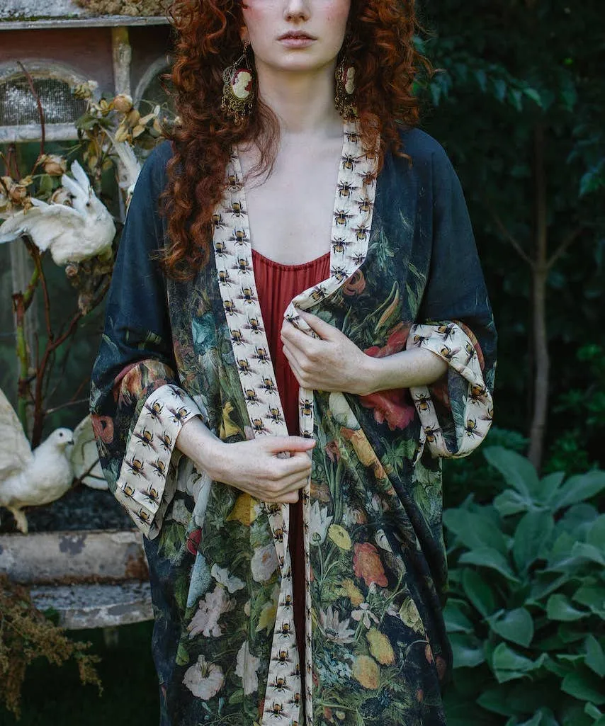 Luxury Art Duster Kimono Robe, multiple styles
