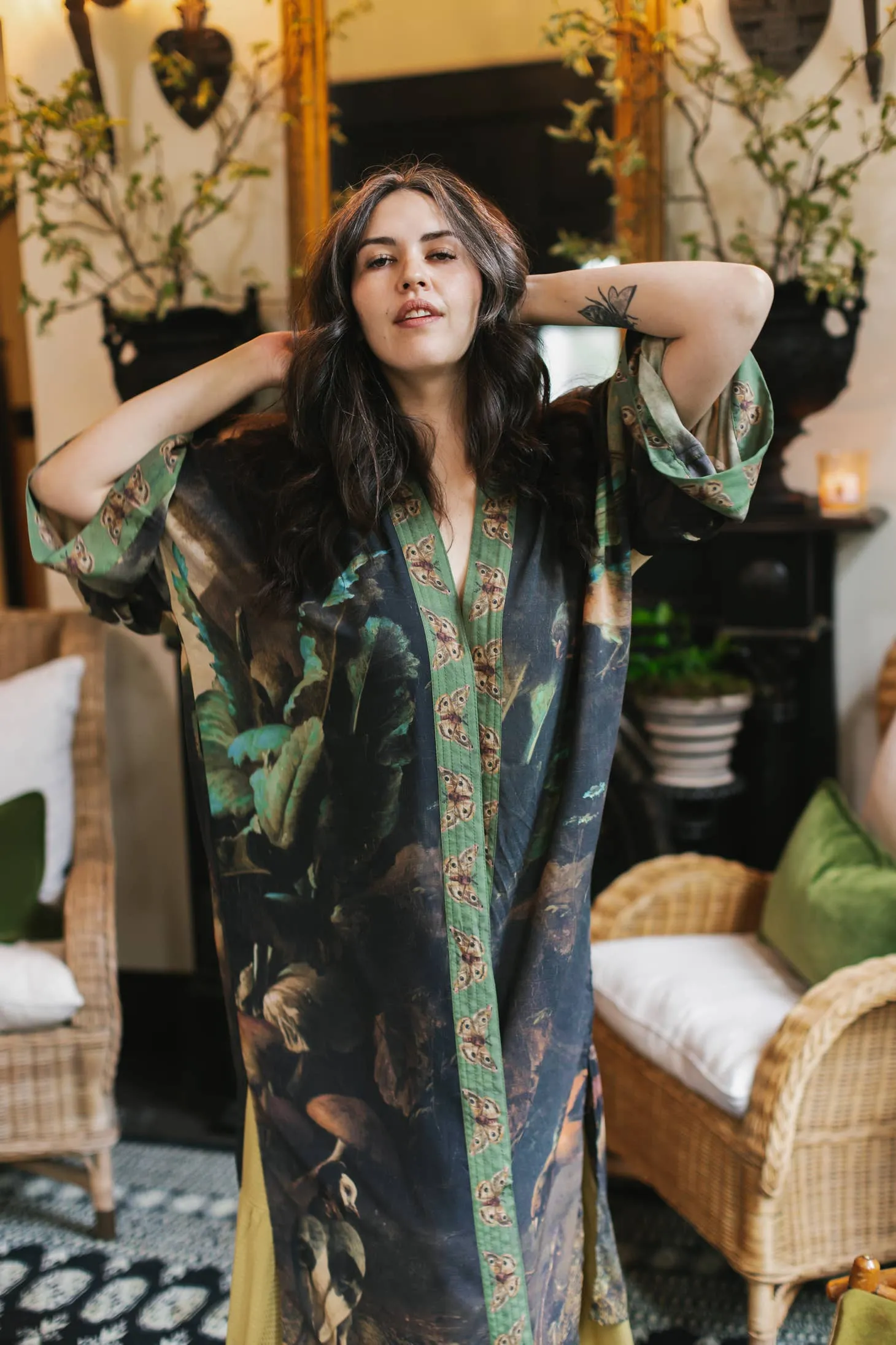 Luxury Art Duster Kimono Robe, multiple styles