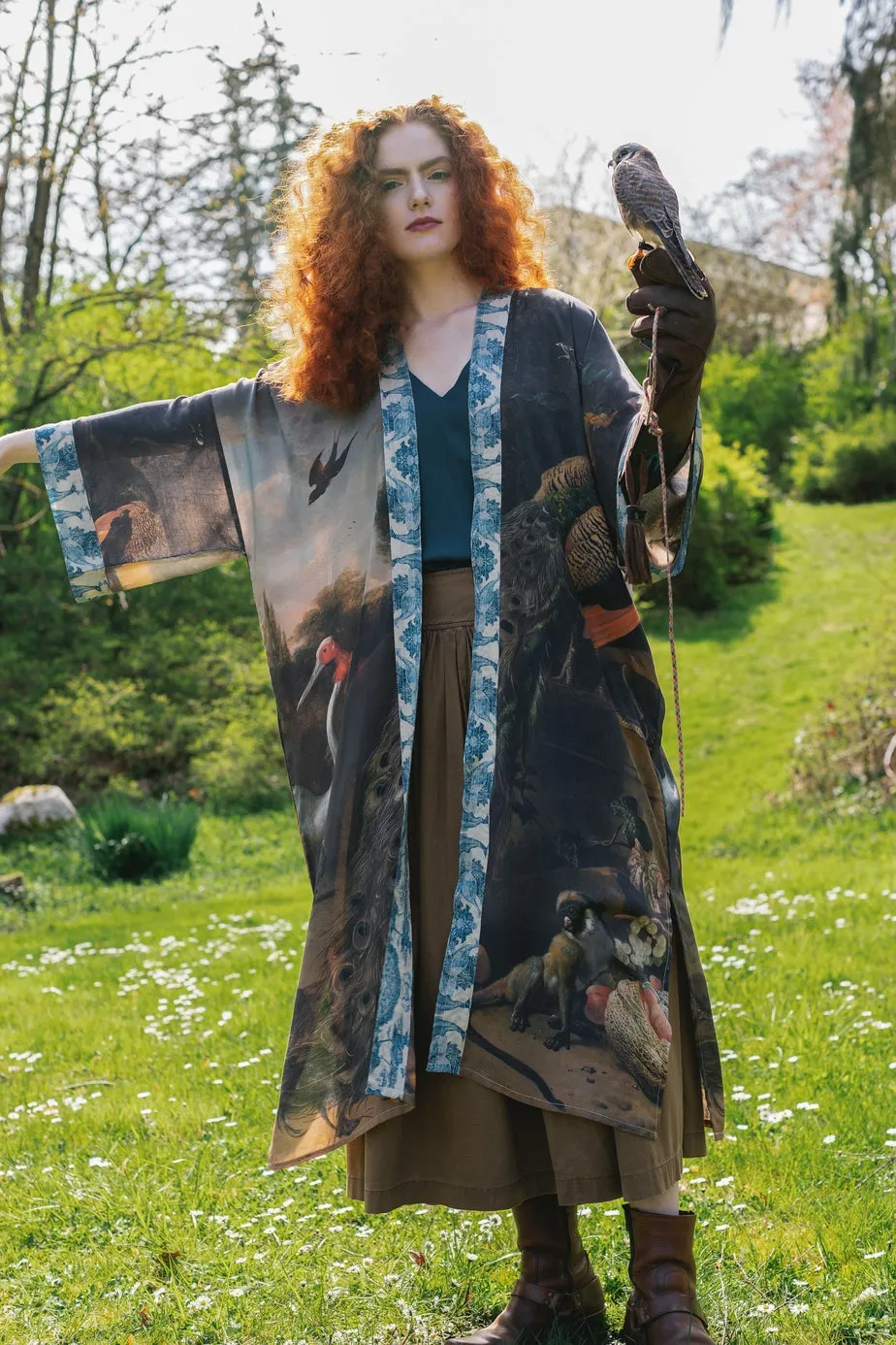 Luxury Art Duster Kimono Robe, multiple styles